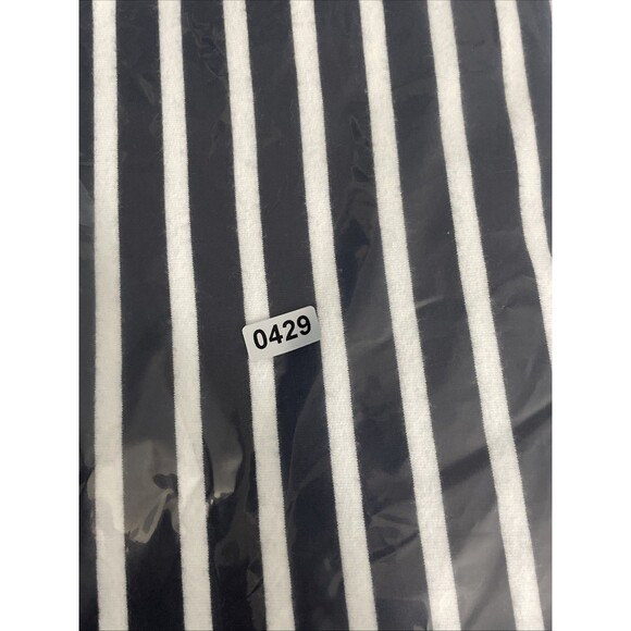 TALBOTS Women’s Skirt Sz S A-Line Striped Stretch Cotton Blend Elastic Waist - Picture 6 of 8